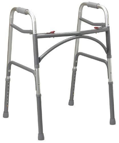 Drive Medical Double Button Extra-wide Adult Folding Walker (bariatric)