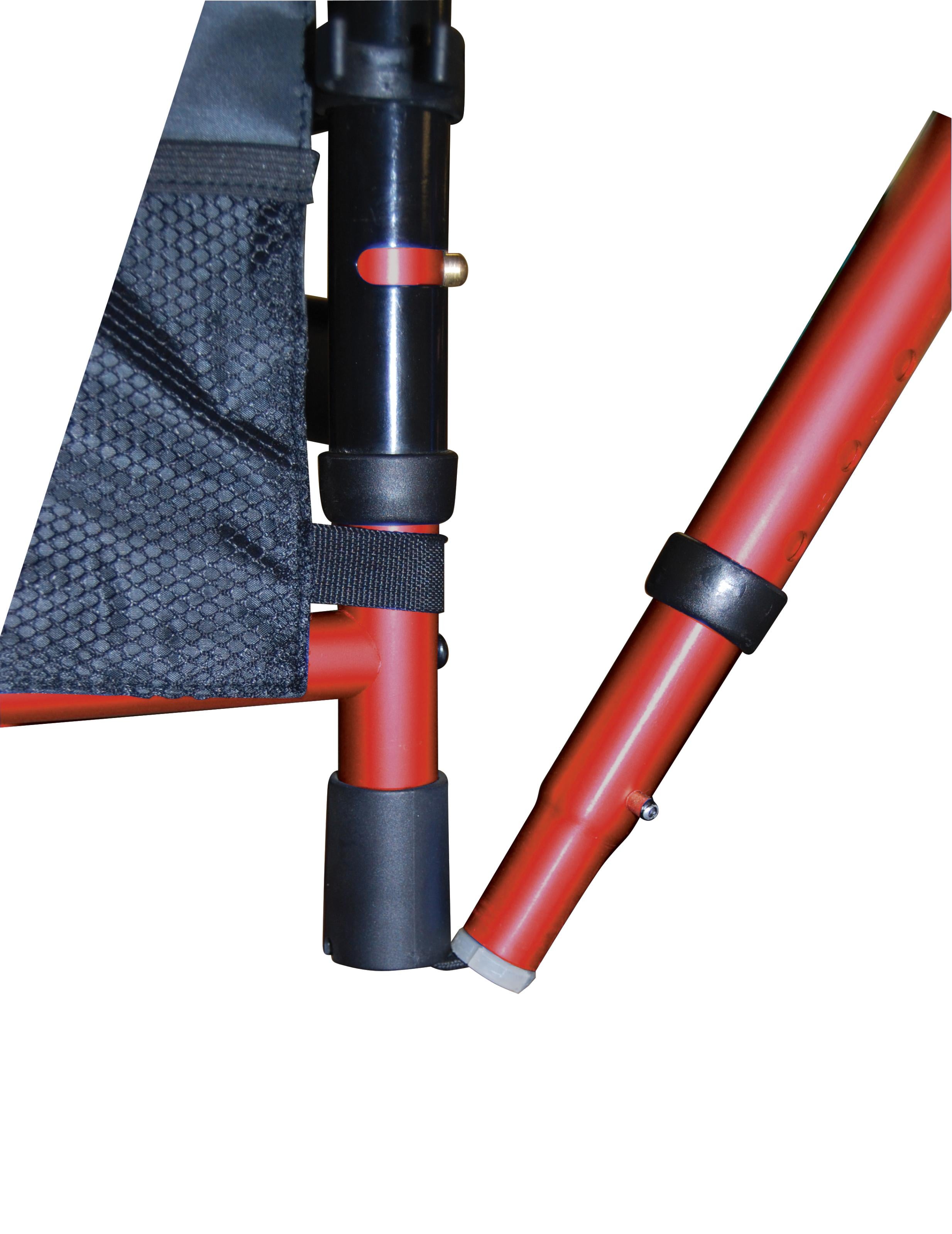 deluxe folding travel walker red