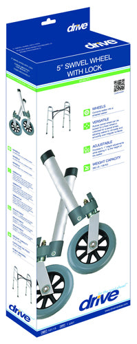 Comb. Swivel/fixed Wheels 5 W/lock & Rear Glides (pr) All Care Store
