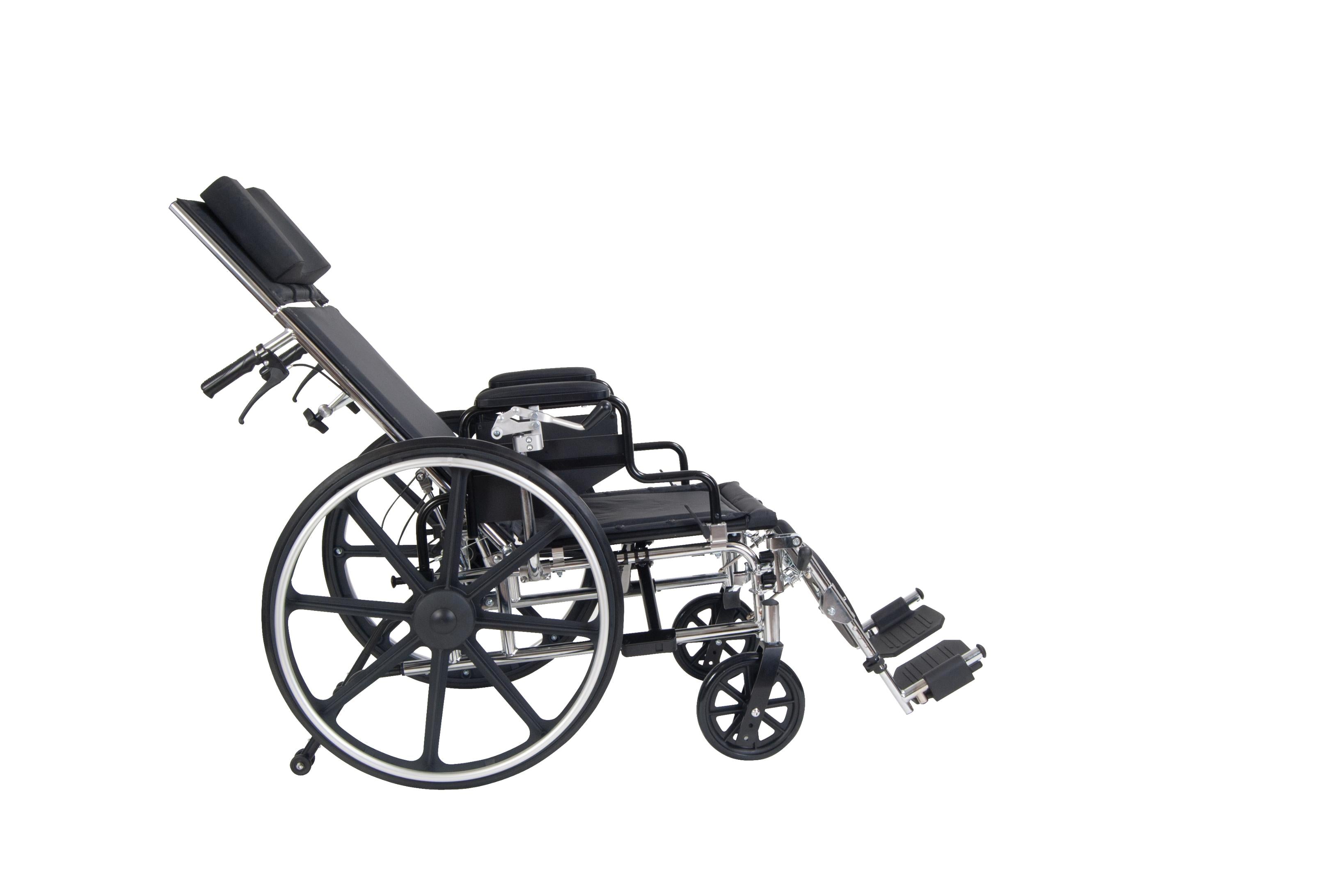 viper plus reclining w c 18 adj hgt flip full arms sel