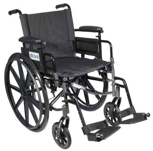 Drive Lightweight K4 Wheelchair with Flip-back Desk Arms and swing-away foot rests ,300 lbs Weight Capacity ,10968C
