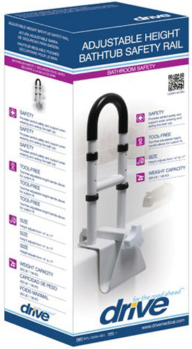Tub Rail Clamp on Retail Pack White All Care Store