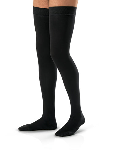 Jobst Men's 30-40mmhg Closed Toe Thigh High Medium Black