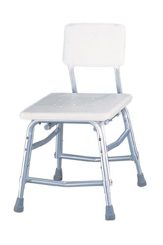 Bath Bench W/dual Frame Brace Extra H/d W/back