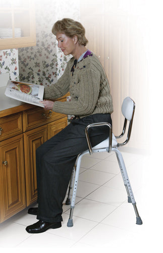Kitchen (all purpose) Stool W/adjustable Arms All Care Store