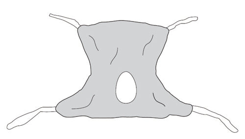 Patient Sling  Full Body Mesh  Commode Opening  Xl   All Care Store