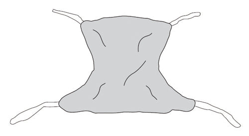 Patient Sling Full Body Solid Extra-large 62 X 45