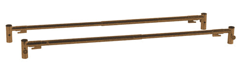 Universal Crossbar For Bed Rails Pair (brown Vein)