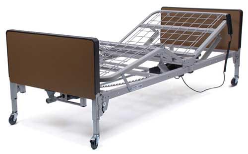 Patriot Full Electric Bed Bed W/ Mattress & Half Rails