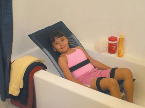 Shower Bath Chair Adj Sm Pvc Reclining W/o Base & caster