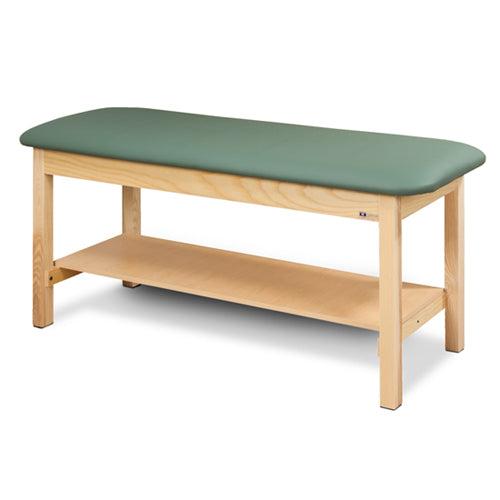 Mesa de tratamiento de superficie plana con estante de 30 de ancho