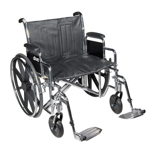 Wheelchair Std Dual-axle 24 W/rem Full Arms & Elev Legrest