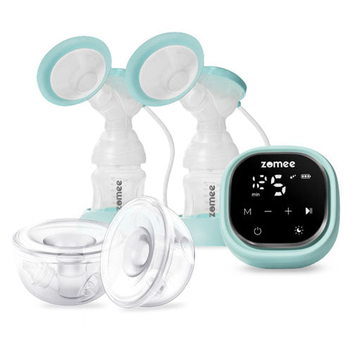 Zomee Z2 Hospital Grade Breast Pump With Hands Free Cups & Rechargeable Battery