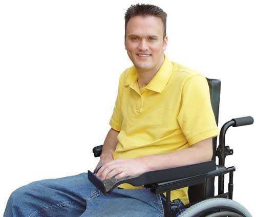 Almohadilla de espuma para canaleta de brazo fijo derecha