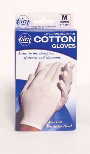 Cotton Gloves - White Medium (pair) Fits 7-1/2 - 8-1/2