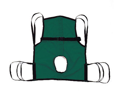 Sling One-piece W/commode Opening & Position Strap Small