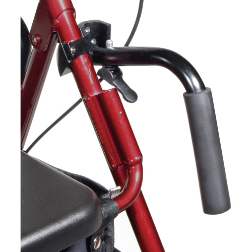 duet rollator transport chair black