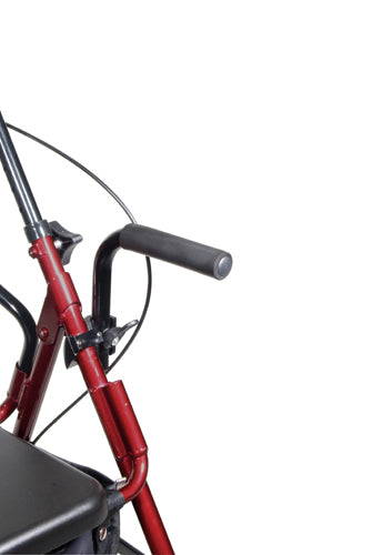 duet rollator transport chair black