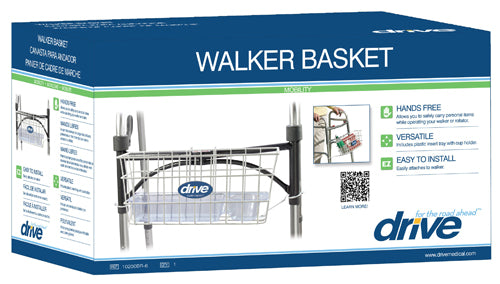 Snap on Walker Basket For Folding Walkers   All Care Store