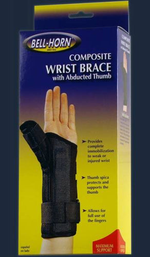 Muñequera compuesta con pulgar abducido, talla extragrande, izquierda