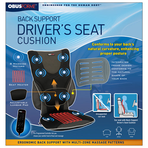 massaging drivers seat w heat obusforme