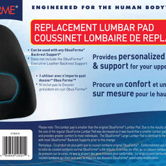 Lumbar Pad Replacement Only for Wideback Lowback etc.