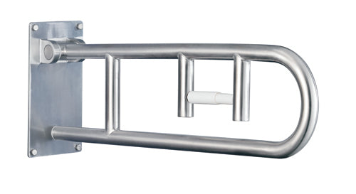 Flip-up Grab Bar Peened Stnless Steel W/integrated Tph