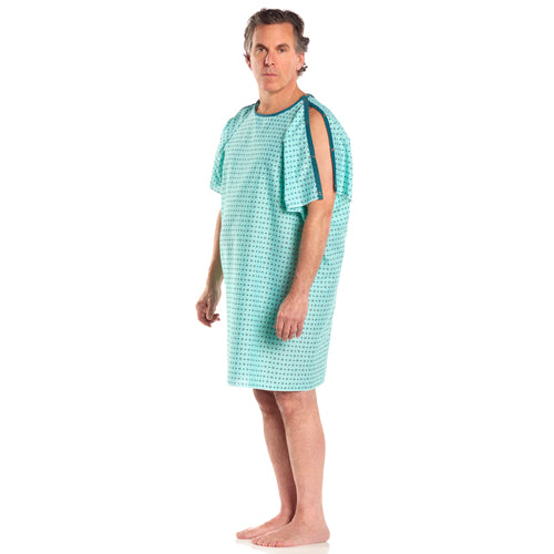 Patient I.v. Gown Geometric Print - All Care Store