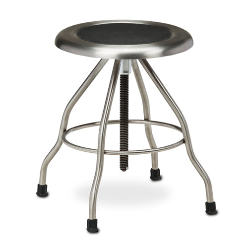 Stainless Steel Stool W/rubber Feet 15 Diameter Seat