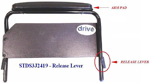 Drive Medical Full Arm Only Left Side For Cruiser Iii Wheelchairs