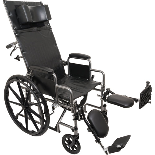 Probasics Reclining Wheelchair with Removable Desk Arms ,8" x 1" front Wheels ,WCR1816E
