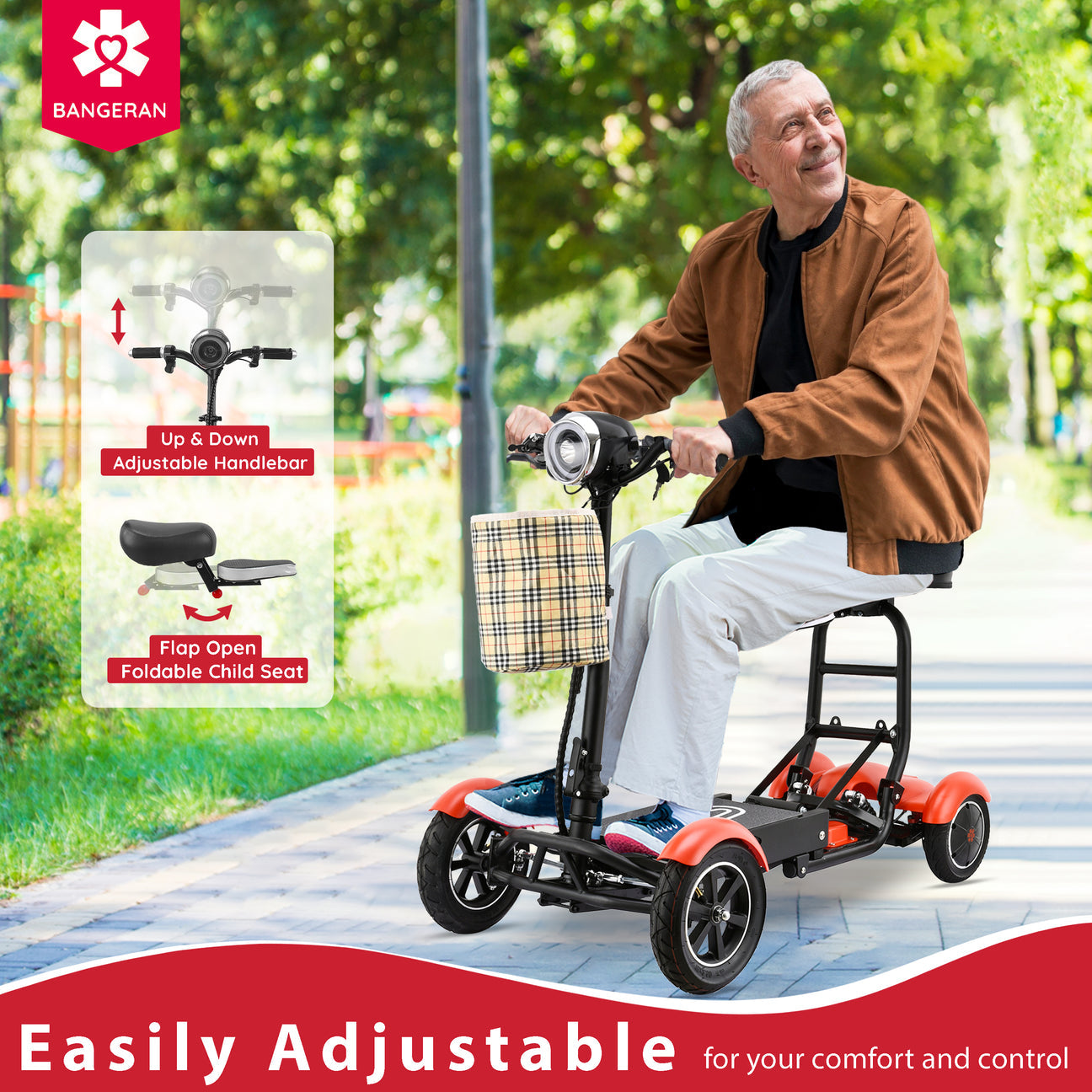 Bangeran Dragon Mobile Compact Travel Power Mobility Scooter