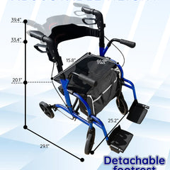 daywalker 2 in 1 rollator walker