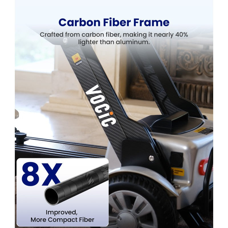 D71 Ultra-lightweight Mobility Scooter 12AH - Battery, Easy Travel for Seniors