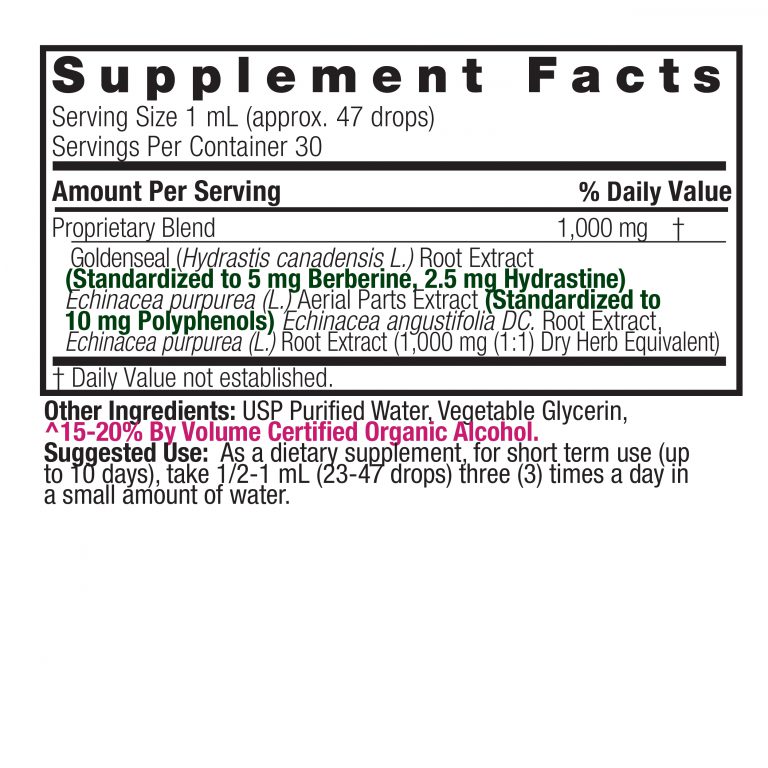 natures answer echinacea and goldenseal 1 oz