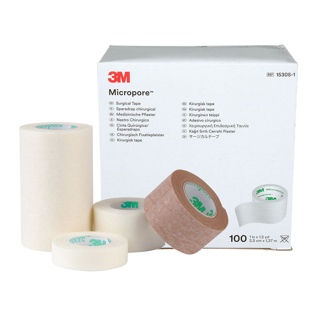 Medical Tape 3M Micropore White 2 Inch X 1-1/2 Yard Paper NonSterile,Packaging Type- Each
