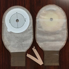 10 pcs ostomy bags double side non woven back open pouch bags with clip closure carbon filter colostomy bags max stoma 70mm