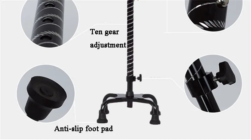 old peoples cane medical crutches folding led safety walking stick collapsible telescopic folding cane elder cane