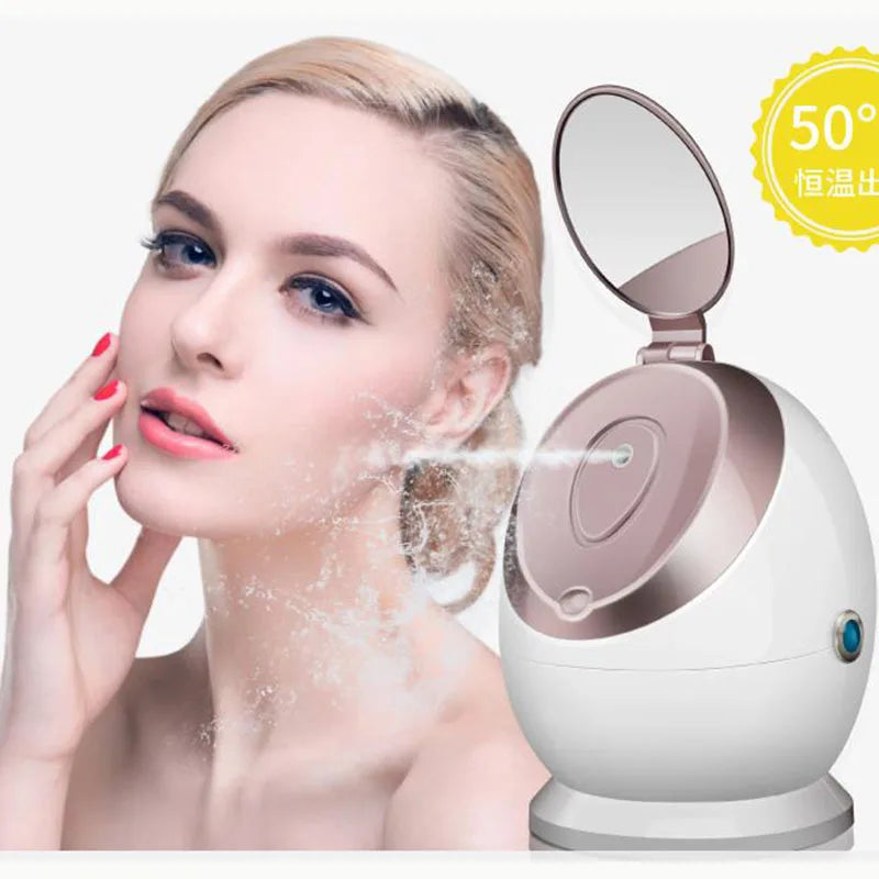 Facial Steamer Ionic Hot Steam Stomer For Face Personal Sauna Moisturizing Face Sprayer Pores Blackheads Acne