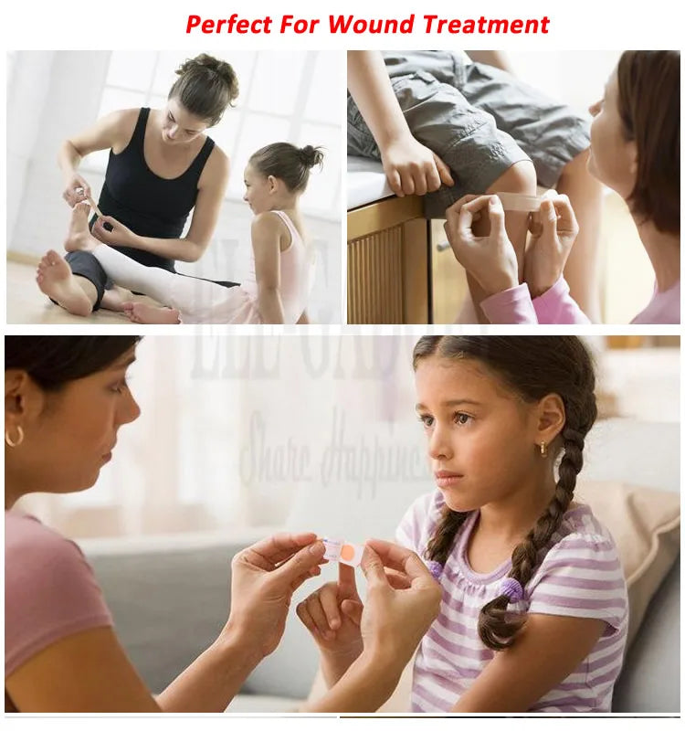 5pcs bordered guaze pad sterilized wound dressing waterproof adhesive wound plaster bandage sticker home travel first aid kit 1