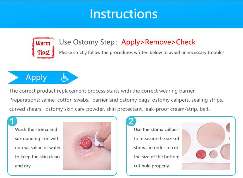 30 pcs colostomy bags disposable no leak ostomy bag comfortable stoma pouch bag non woven adults colostomy bag supplies