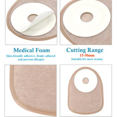 30 pcs colostomy bags disposable no leak ostomy bag comfortable stoma pouch bag non woven adults colostomy bag supplies