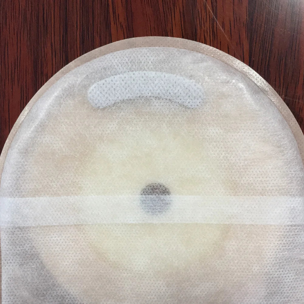 10 pcs ostomy bags double side non woven back open pouch bags with clip closure carbon filter colostomy bags max stoma 70mm