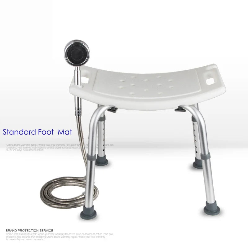 adjustable medical bath chair for the elderly non slip pregnant disabled bathroom shower stool toilet seat bench taburete ducha