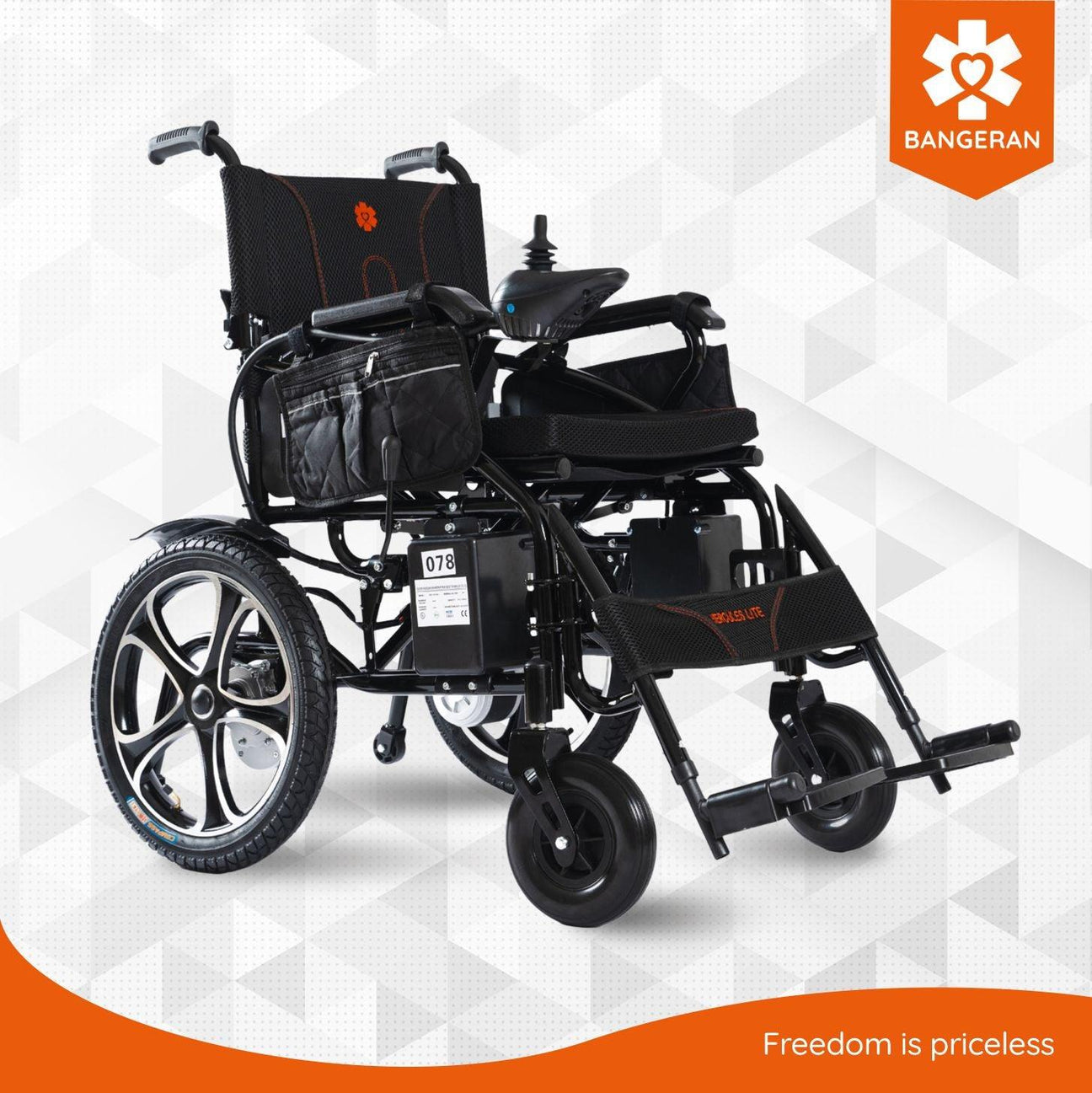 Hercules Lite Compact Portable Folding Travel Electric Wheelchair