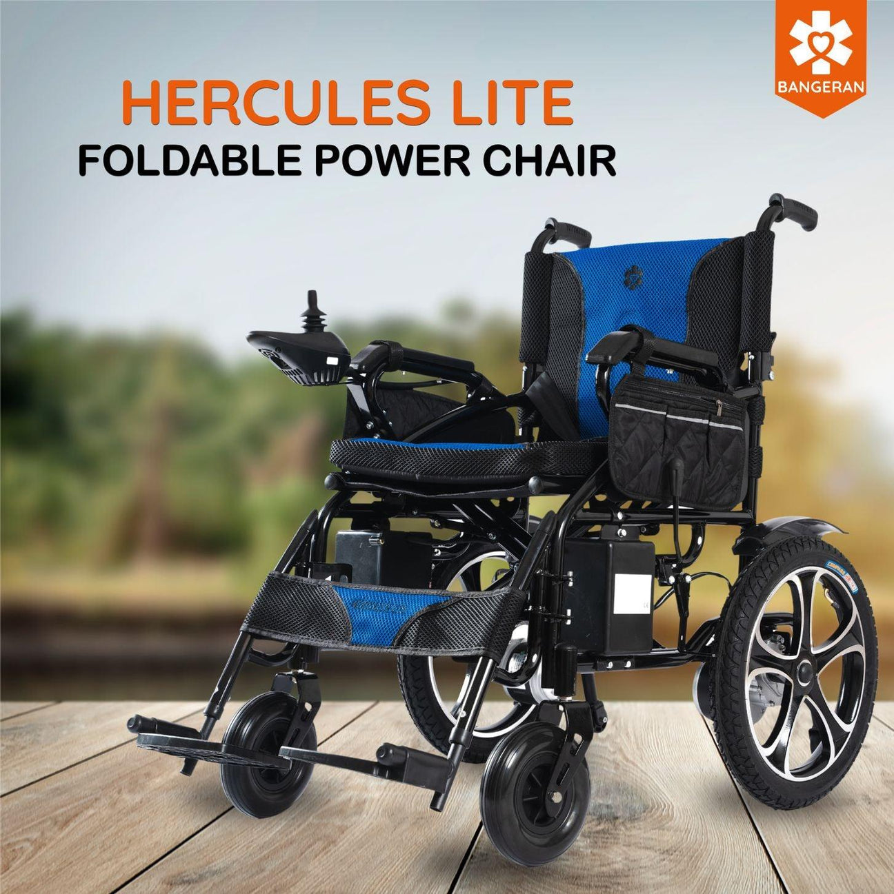 hercules lite compact portable folding travel electric wheelchair