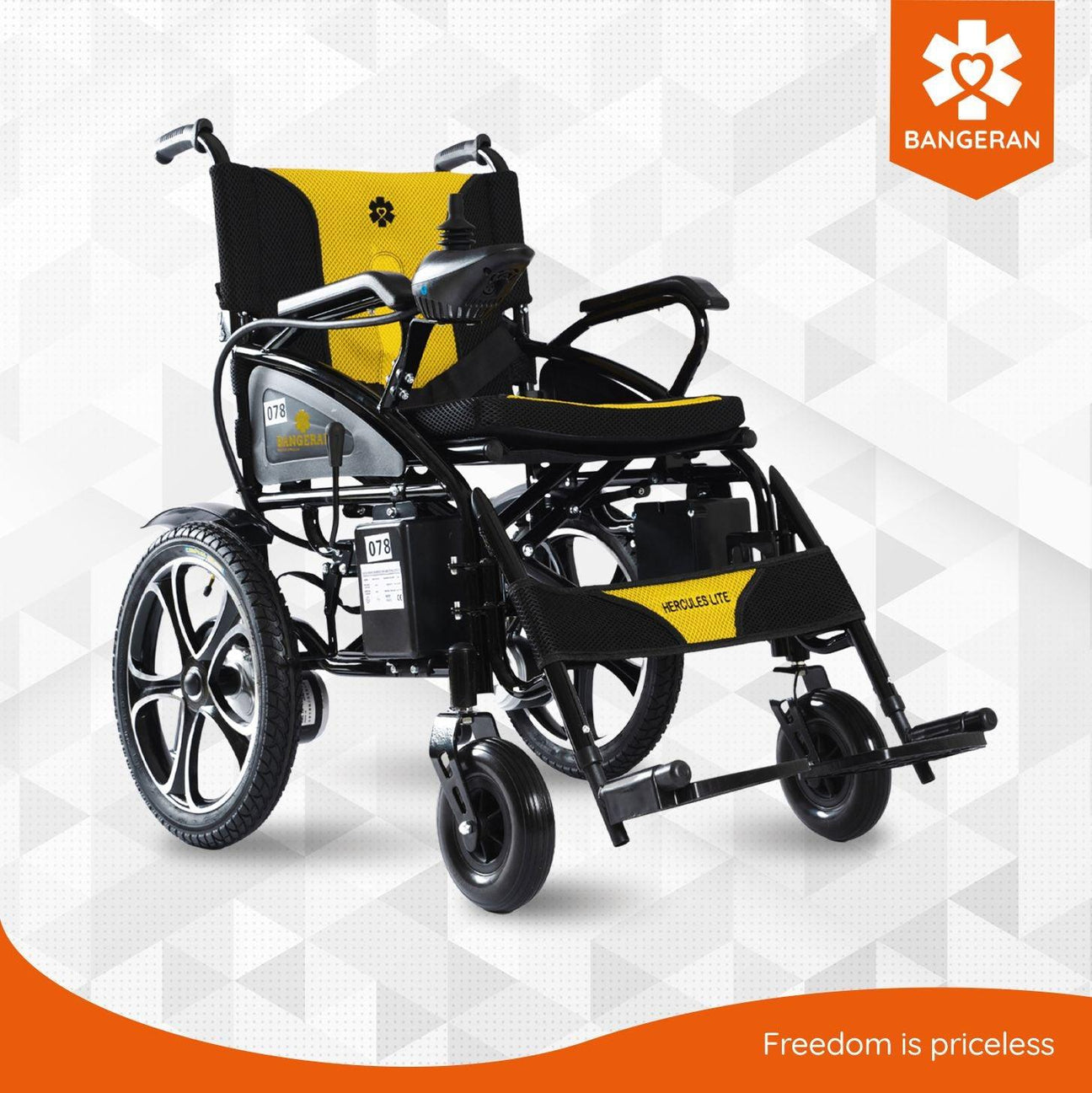 hercules lite compact portable folding travel electric wheelchair