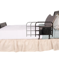Wonder EZ Adjust Bed Rail, Brown - 18x20-30x20 (LWH) | Adjustable Safety Bed Rail for Enhanced Stability & Security | Ideal for Seniors & Kids