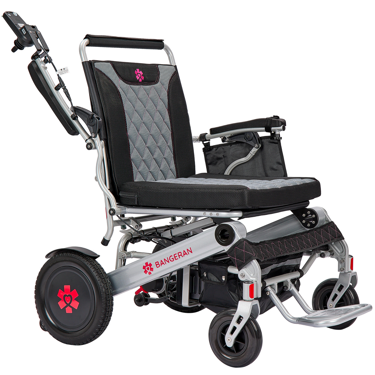 Mammoth EX Auto Fold - Stylish Collapsible One Click Automatic Fold and Unfold Heavy Duty Bariatric Electric Wheelchair