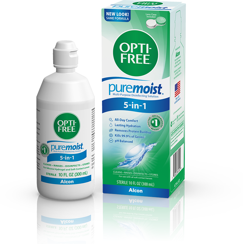 Contact Lens Solution Opti-Free Pure Moist 10 oz. Solution,Packaging Type- Each